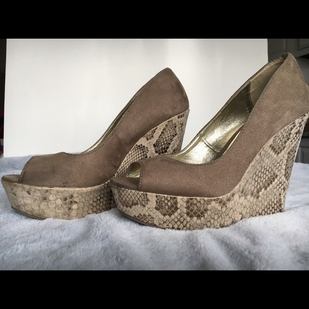 Suede Platform Wedges